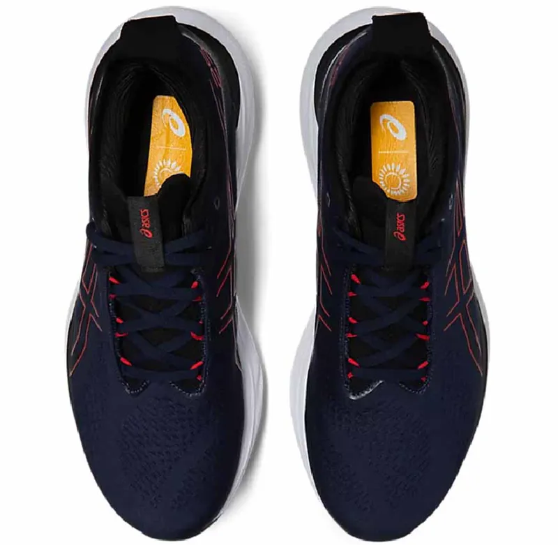 Asics Men's GEL-NIMBUS 25 Midnight/Electric Red-4